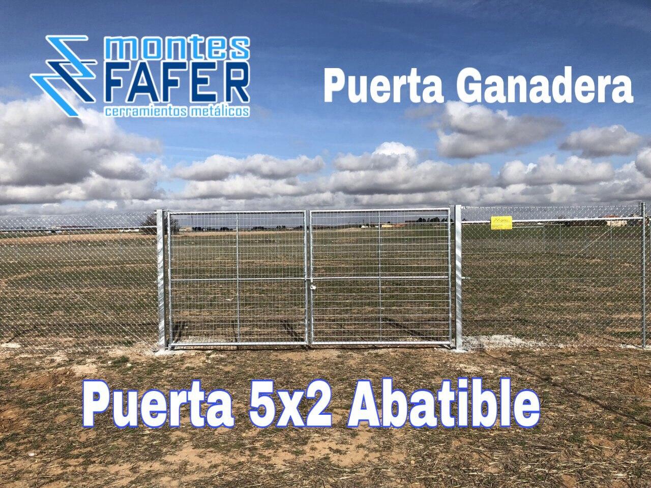 Puerta 5x2 abatible ganadera MontesFafer